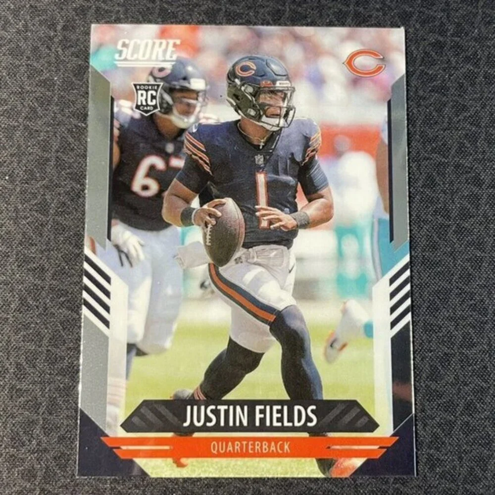 2021 Panini Chronicles Score Justin Fields Prizm #403 Rookie Card RC Steelers